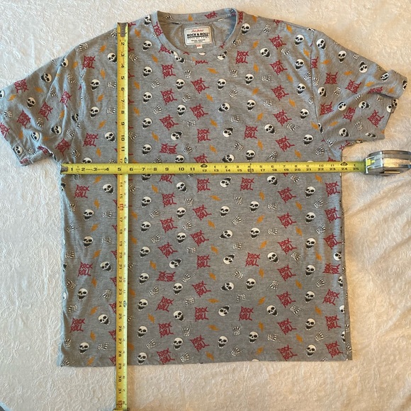 Rock & Roll Hall of Fame Skull Design All-Over T-Shirt by Red Jacket Size XXL - Picture 5 of 9
